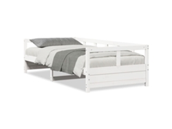 Maison Exclusive - Sofá Cama Sin Colchón Madera Maciza De Pino Blanco 80x200 Cm