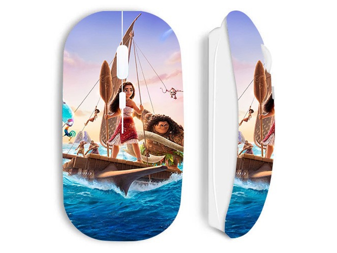 Ratón inalámbrico blanco Moana 2 Disney Crew Anime Maniacase