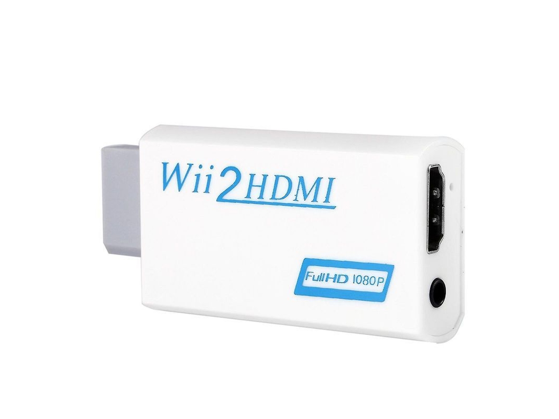 Adaptador de Wii a HDMI con escalado a 720p/1080p y salida de audio de 3,5 mm. CHARM