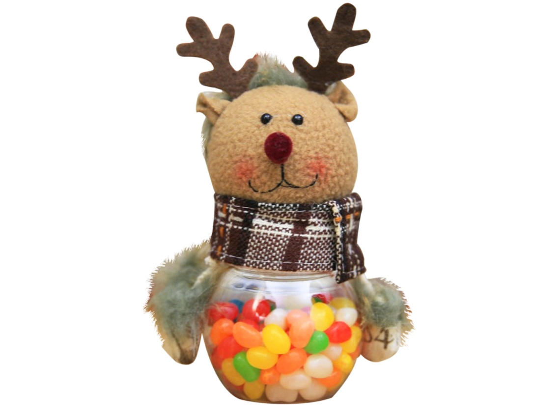 Caja de dulces de nieve navideña esponjosa para decoración de fiestas RNEMITERY