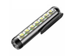 Linterna LED superbrillante 2026, mini lámpara de trabajo con clip e imán para camping, senderismo y reparaciones, carga tipo C.