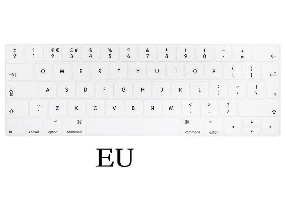 Protectores de teclado para MacBook, película de silicona impermeable Everley891