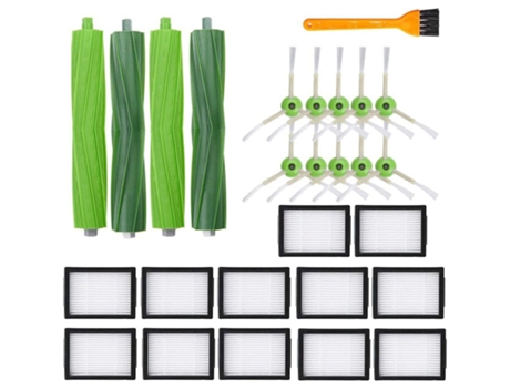 Kit de piezas de repuesto Compatible con Irobot Roomba E5 E6 E7 I7 I7 I3 I6 I8 Plus serie I&E cepillos filtros Hepa