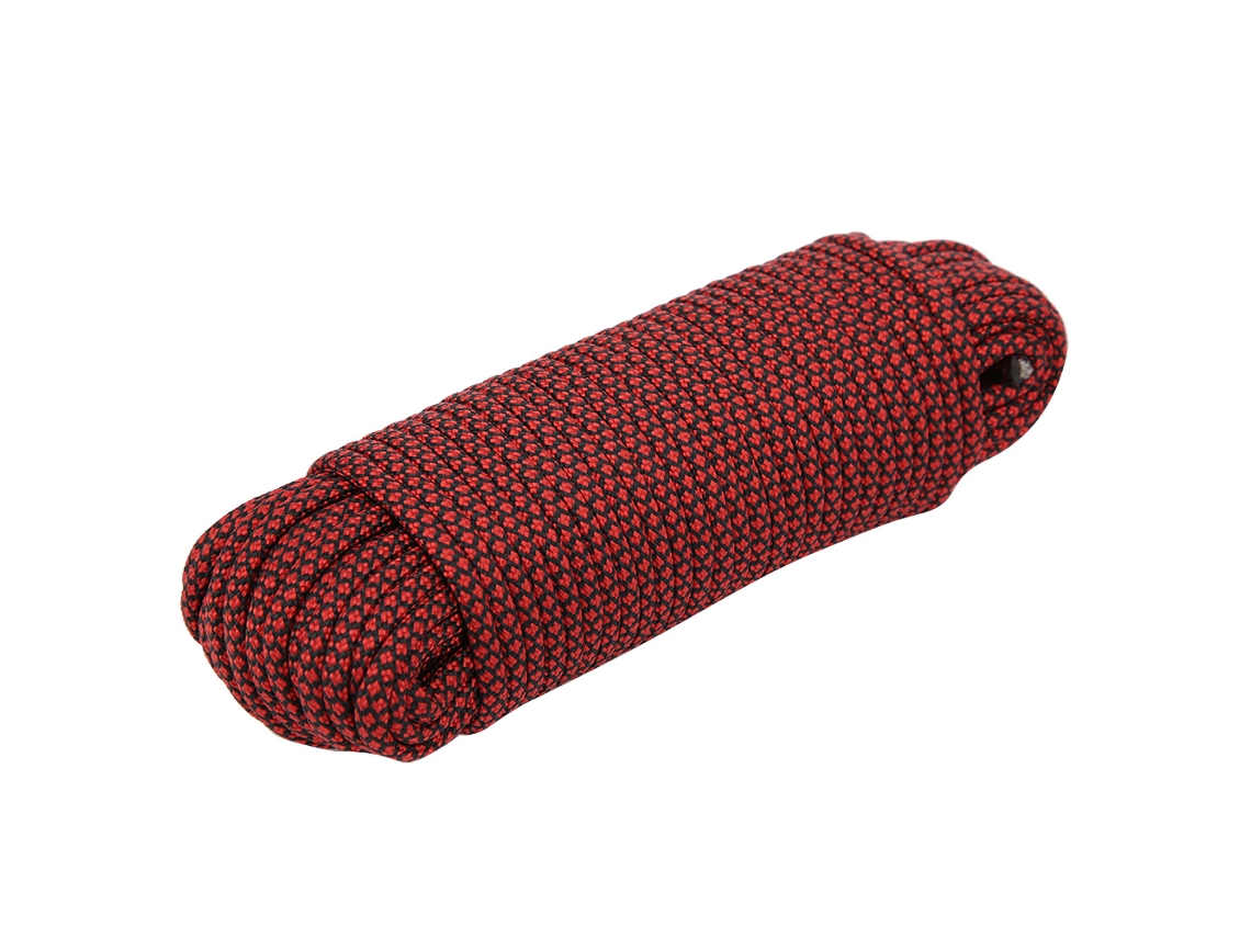 Cuerda De Paracaídas De 9 Núcleos, 20 M, Roja, Para Camping, Supervivencia, Tienda De Campaña, Lazo, Pulsera Trenzada