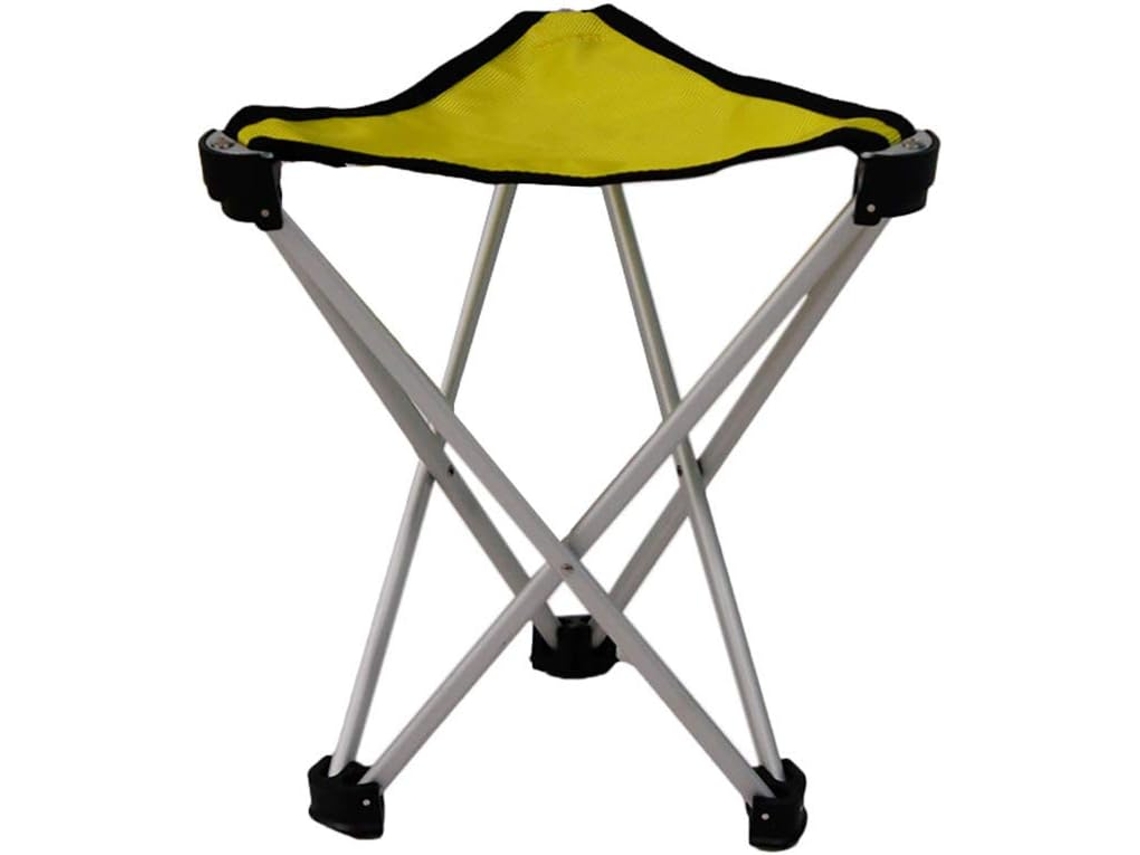 Silla plegable de tela, aluminio, acero y patas, portátil y ligera para acampar | Sin marca