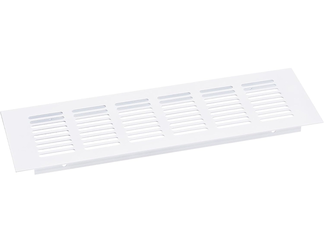 Rejilla De Ventilación, 1 Pieza, 250 X 100 Mm, Rectangular, De Aleación De Aluminio Con Lamas, Para