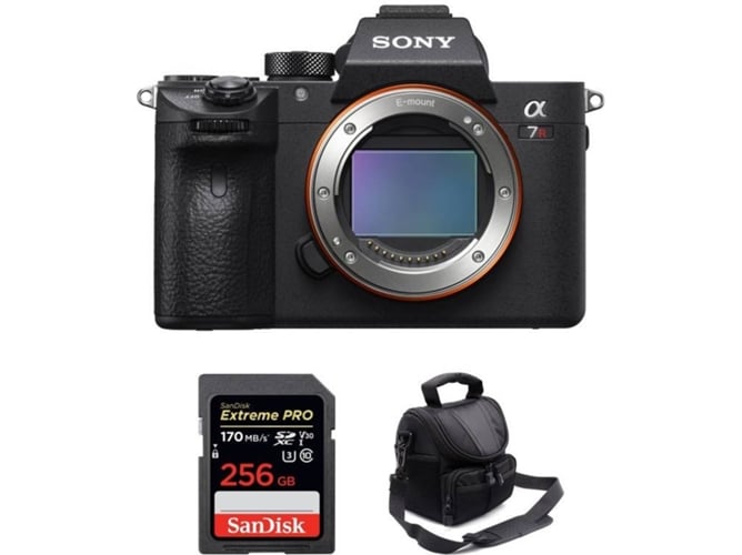 Kit Cámara SONY Alpha 7R III + SanDisk 256 GB + Bolsa (Full-Frame)