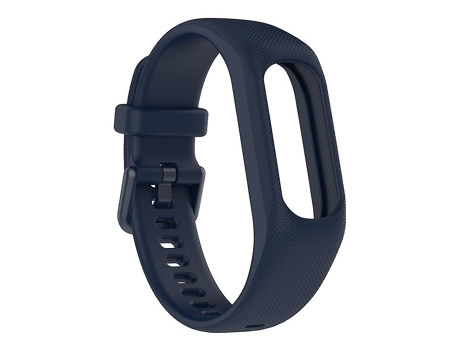 Correa De Smartwatch Para Garmin Smart 5 Correa De Reloj De Silicona De Color Sólido Azul Marino VENISYMLIS