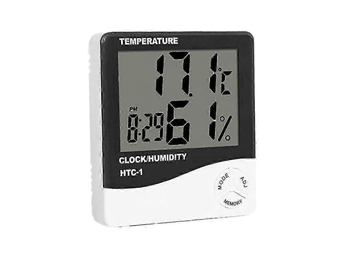 1 Termómetro Higrómetro Digital Reloj Despertador/Termómetro para Calzado Digital GOKOCO