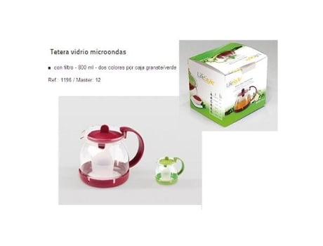 Tetera con filtro microondas 0,8 l 1196