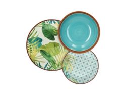 Vajilla VDC Porcelana Stoneware Decorada (18 Piezas)