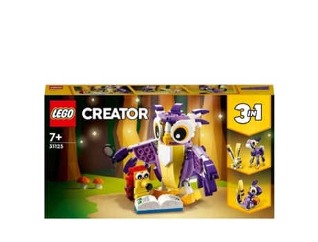 LEGO Creator 3-In-1 Criaturas Imaginarias Da Floresta 31125 (Edad Mínima: 7 Años - 175 Piezas)