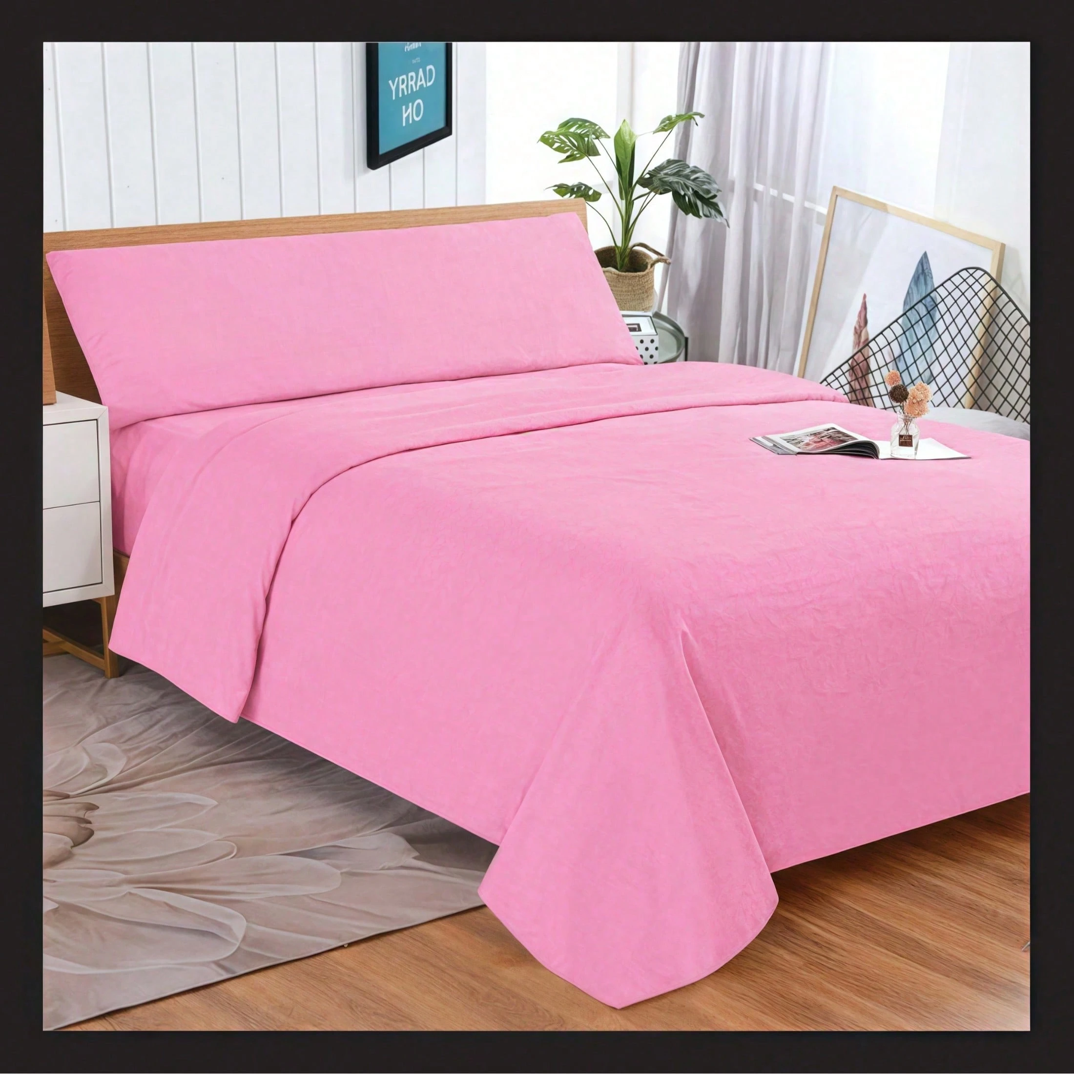 Conjunto Lençóis 150x200cm 3 Peças Macio Lençol Baixo E Fronha
