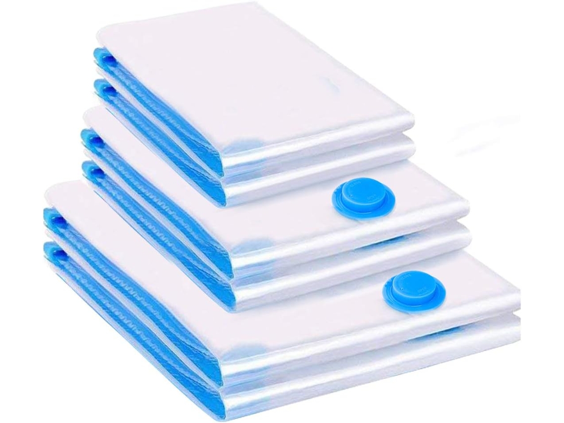 Bolsas de vacío de perla rara (8, 40, 60, 60, 80, 80 y 10 cm) transparentes.