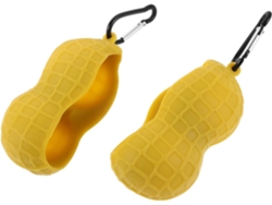 Soporte De Silicona Amarillo Para Pelotas De Golf, Estuche Portátil Peanut