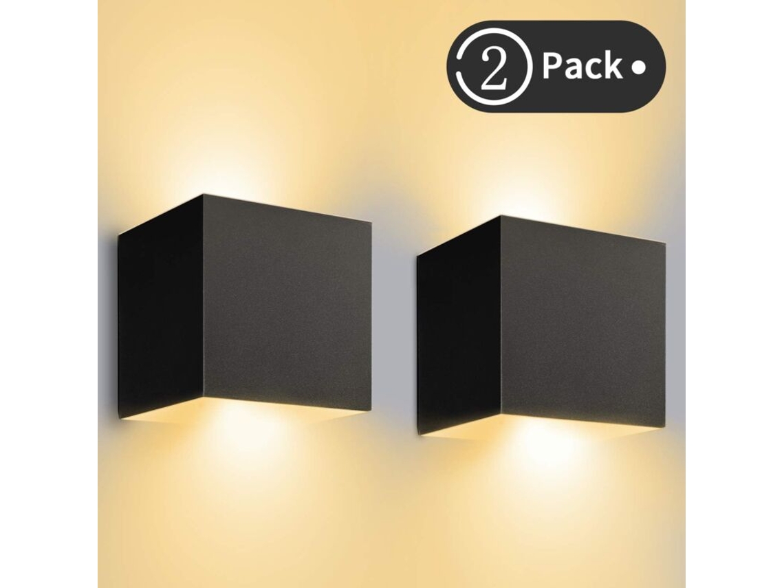Aplique De Pared Para Exteriores, Apto Para Uso Interior Y Exterior, 12w, Led Regulable.