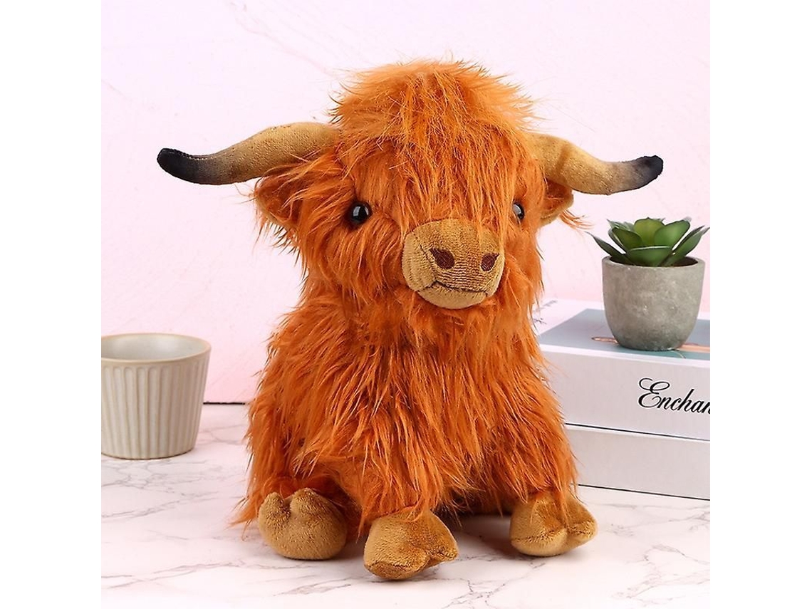 Peluche De Vaca De Las Tierras Altas Simulada, Nuevo Y De Alta Calidad.