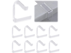 8 pinzas transparentes para manteles de 3,5 a 5 cm de grosor ZYBLSSBB
