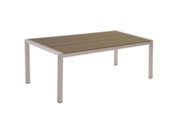 Mesa de comedor BELIANI Vernio de Aluminio Madera clara 90x180x76