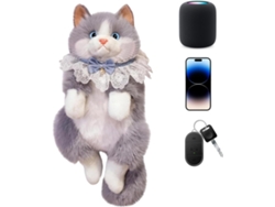 Mochila De Pelúcia Genérica- Design Fofo De Gato Para Passeios Casuais, Escolar Infantil| Ensino Fundamental,