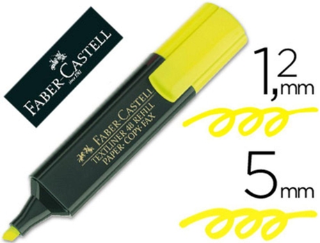 Marcador Fluorescente Faber Textliner 48 07 Amarelo0