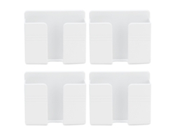 4 Estantes De Pared Sin Agujeros Para Almacenamiento, Control Remoto, Base De Carga Para Teléfono Celular, Abs