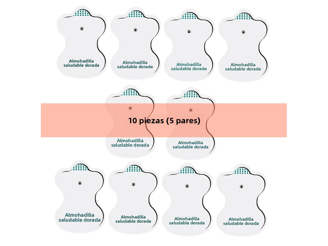 (10 Piezas) Estimuladores Musculares Eléctricos Con Almohadillas De Electrodos