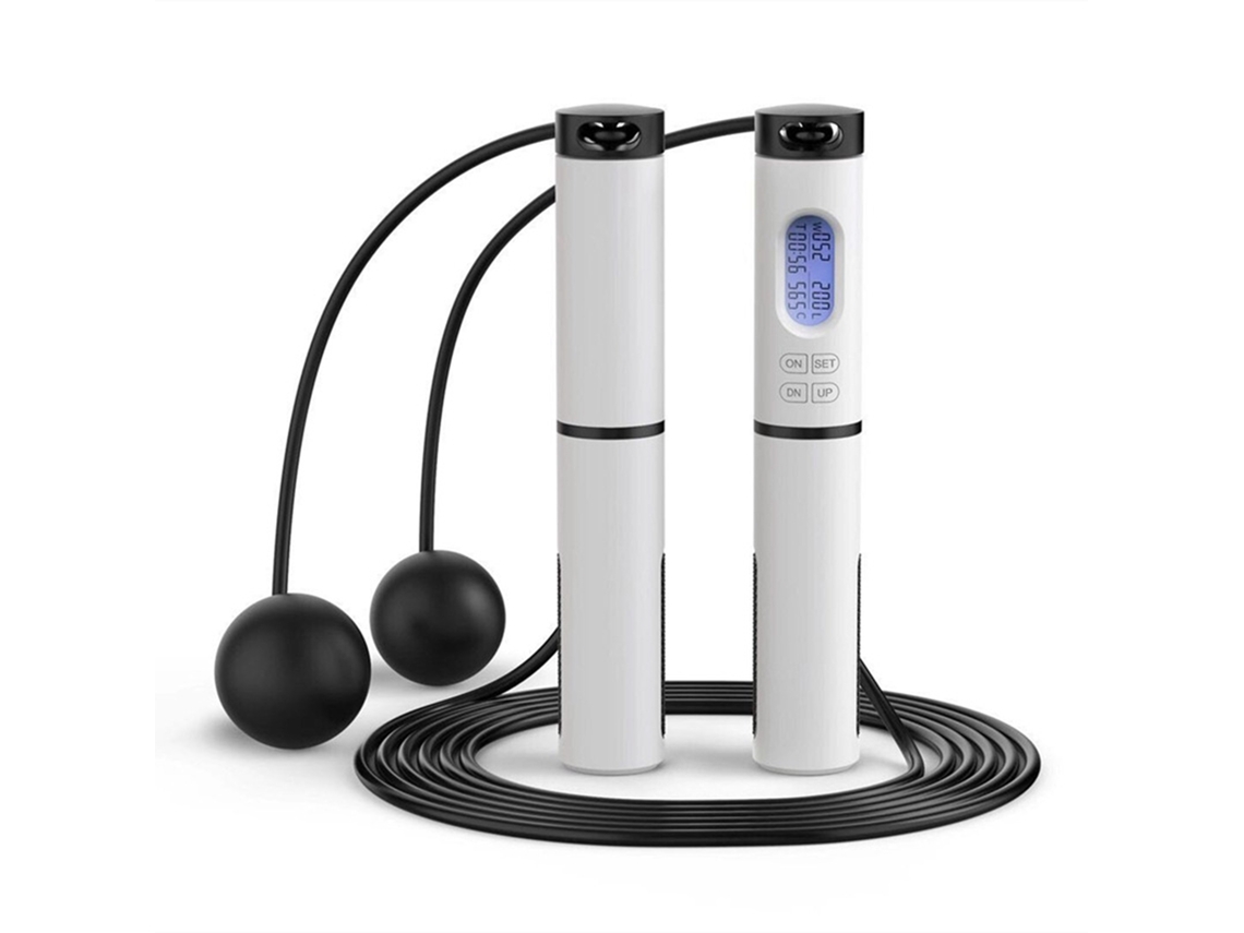 Cuerda Para Saltar Con Función De Conteo Inteligente Y Cable De Pvc, Mango Resistente Para Fitness Y Entrenamiento.