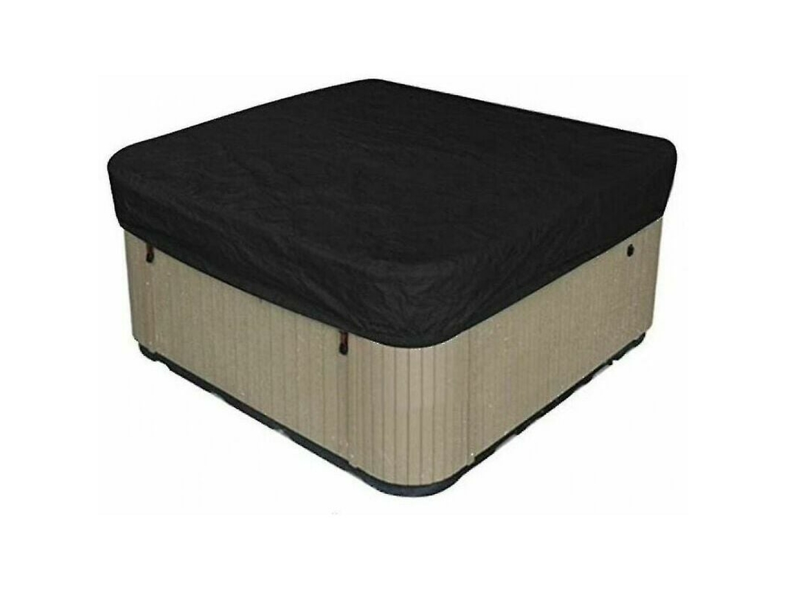 Protector de spa cuadrado para exteriores, impermeable y duradero, en tela Oxford, con ajuste ajustable y ventilación.