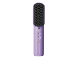 Cepillo alisador de cabello portátil Yunzii, cepillo alisador de cabello inalámbrico, plancha de cabello recargable