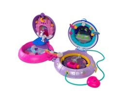 Polly Pocket Set Doble Nave Espacial y Castillo de Princesa