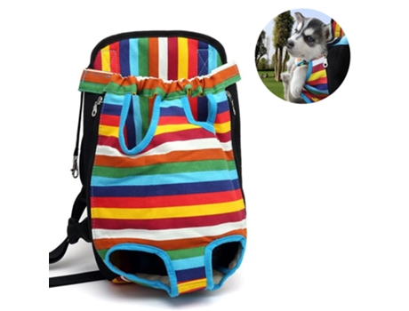 ELKUAIE Transportín para mascotas, transportador frontal ajustable para mascotas, bolsa de viaje para perros y gatos, con las piernas hacia afuera