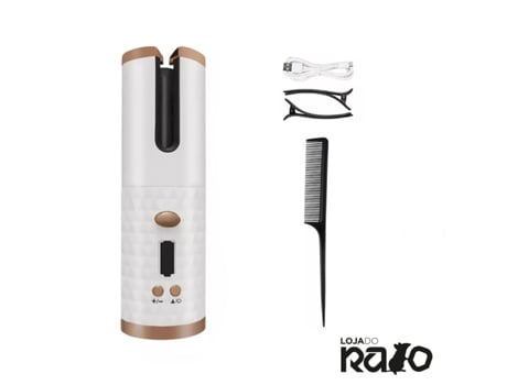Moldeador de Pelo LOJADORATO Automático sin hilos-Blanco