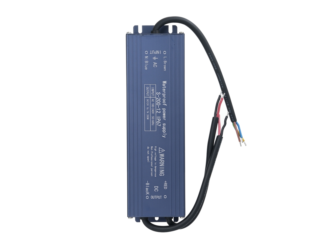 2026-transformador De Alimentación Led Impermeable Ip67 12v 200w Interruptor Fuente De Poder Para Tiras Led Luz Exterior Cartel