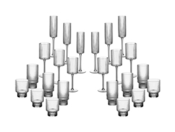 Juego completo de vasos Linje - 24 piezas