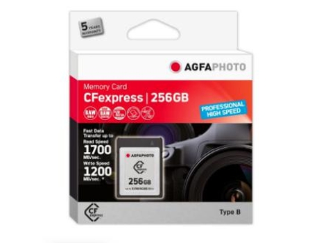 Tarjeta de memoria profesional Agfaphoto Cfexpress 256 Gb Nand
