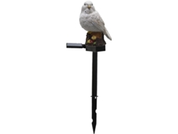 Luz solar LED blanca para jardín con diseño de pájaro pequeño, luz decorativa para césped y Gokoco