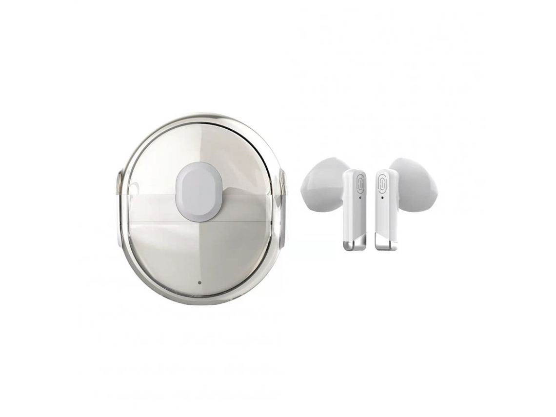Auriculares Bluetooth True Wireless Control táctil de alta fidelidad 5.1 con cancelación de ruido y micrófono blanco L12S