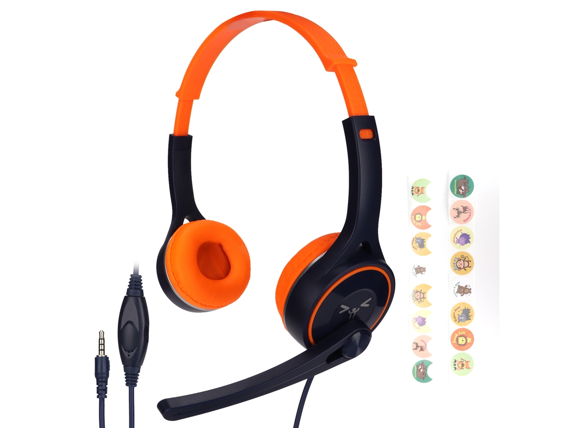 Auriculares Estéreo Para Niños Con Conector De 3,5 Mm, Plegables, Reducción Ruido, Cómodos Y Cable,