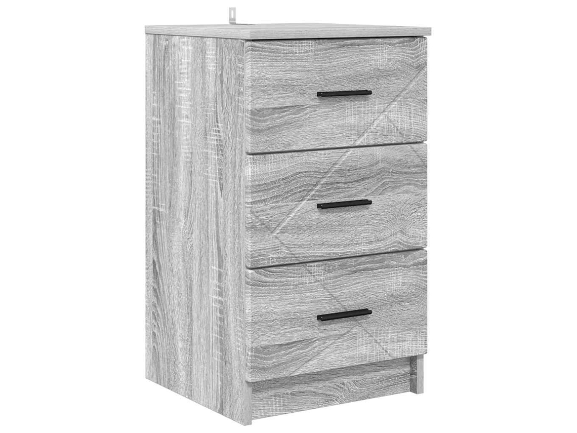 Maison Exclusive - Armario De Noche Con Cajón Gris Sonoma 38 X 38 X 66 Cm