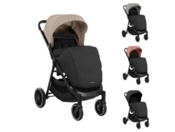 Cochecito Kikkaboo Sarah Buggy plegable y ajustable con portavasos, hasta 22 kg, color beige