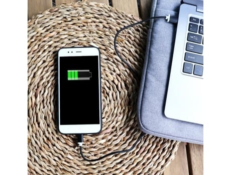 Cable Tipo Transferência Dados Sincronização Rápida para Honor 50 Lite PH26 Nylon Negro