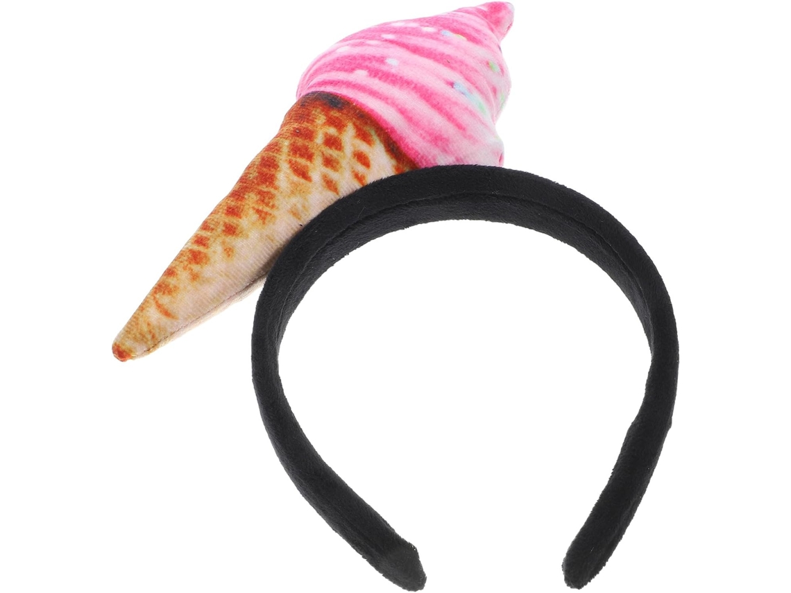 Bandeau Para Cheveux Femme Motif Glace Rose, Accesorio En Tissu Léger 20