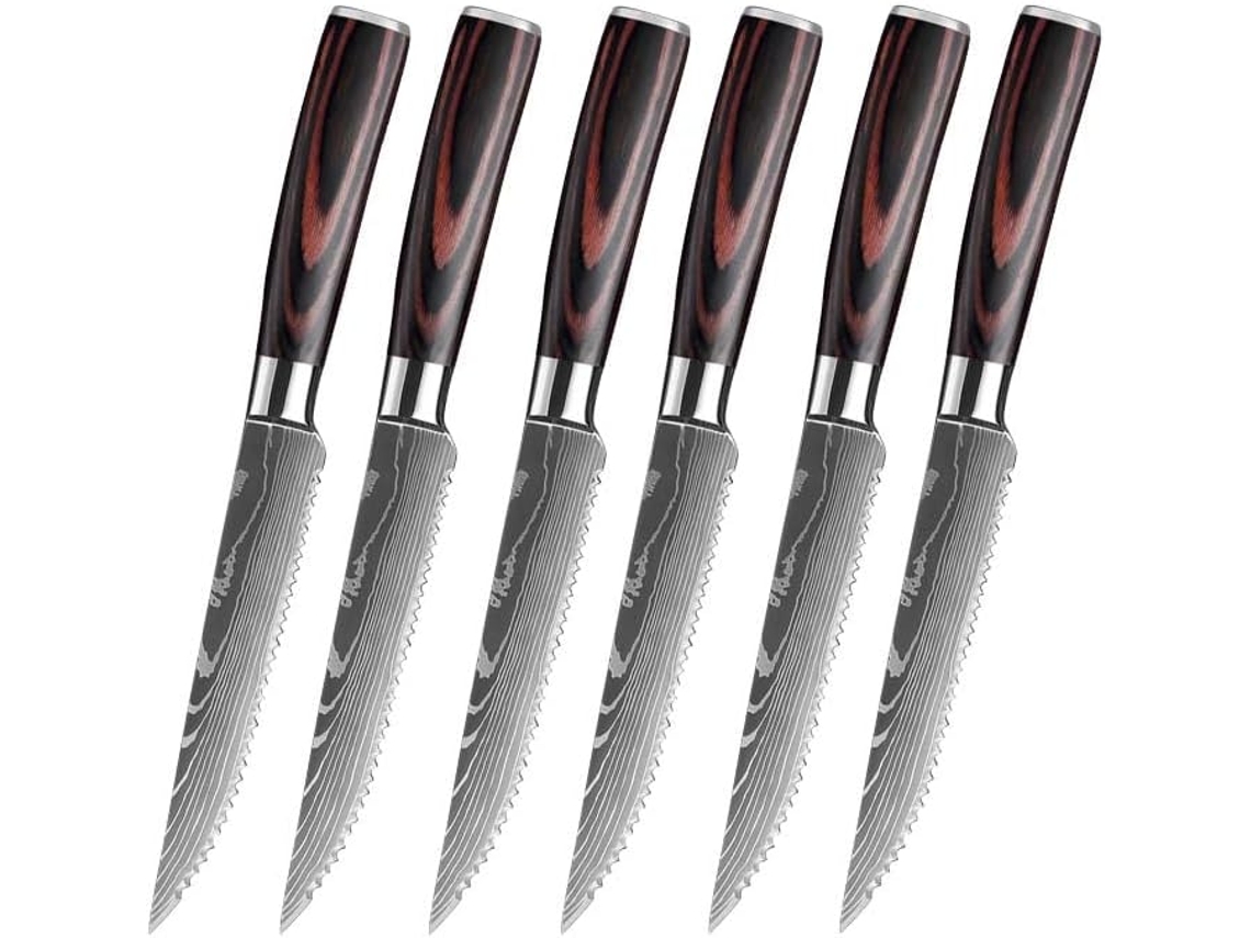 Estos Cuchillos De Chef Están Fabricados En Acero Inoxidable Alta Calidad, Resistente Al Óxido, La Corrosión Y
