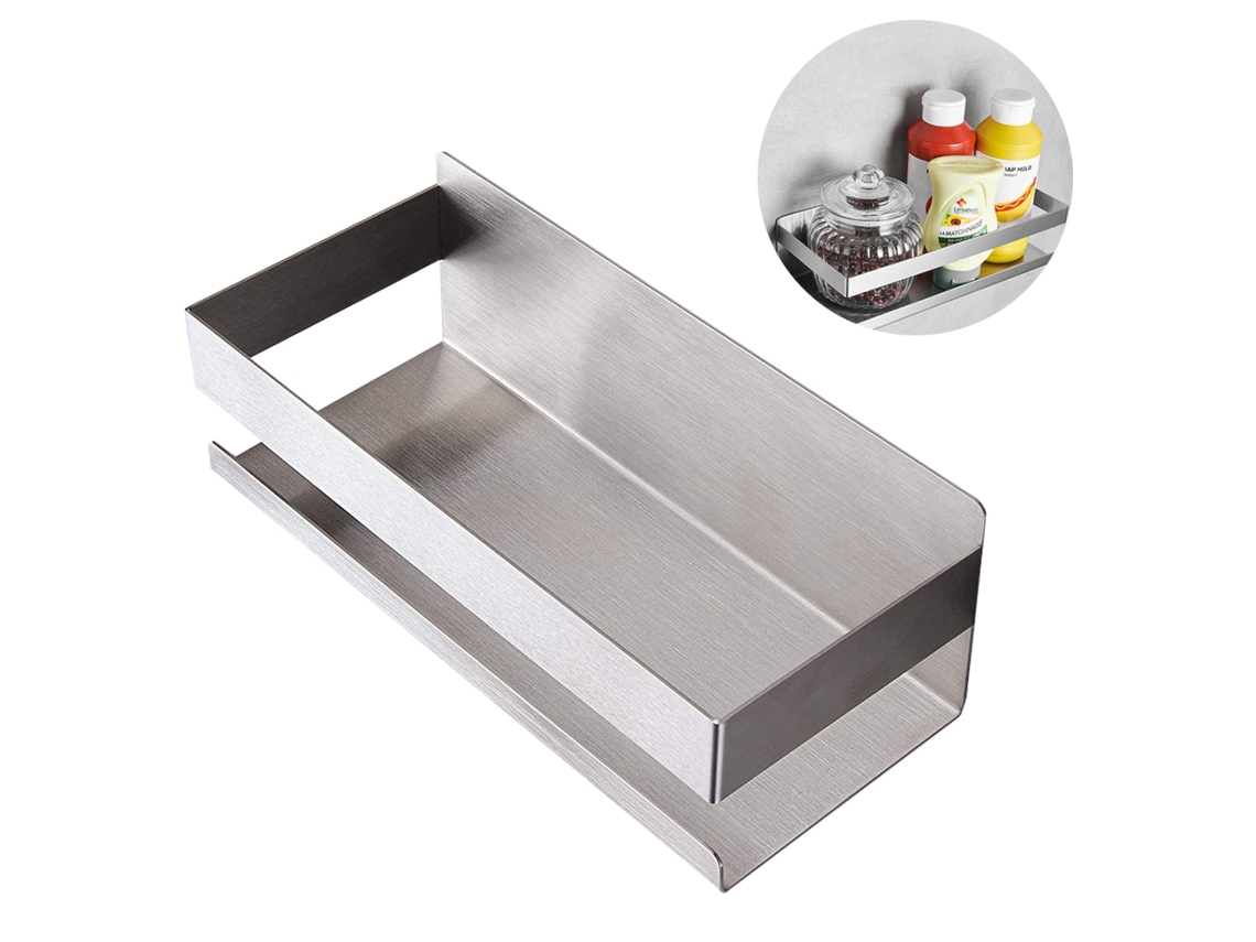 Organizador magnético de especias moderno, estante para especias para refrigerador que ahorra espacio, ganchos de acero inoxidable fáciles de instalar