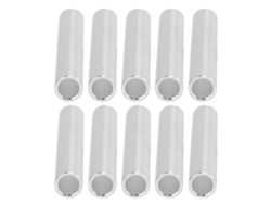10 Tubos Rectangulares Planos De Aluminio De 8x6 Mm Y 50 Mm De Longitud (6100-0608-0050)