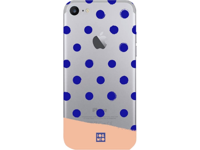 Carcasa iPhone 7, 8 IO&MIO Dots Transparente