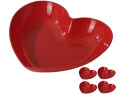 5 bolsas reutilizables en forma de corazón, duraderas y prácticas.