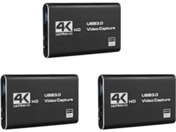 Tarjeta De Captura De Vídeo 3x, Grabación De Pantalla 4k, Dispositivo Usb 3.0, 1080p, 60 Fps.