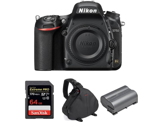 Kit Cámara Réflex NIKON D750+ 64GB + EN-EL15b